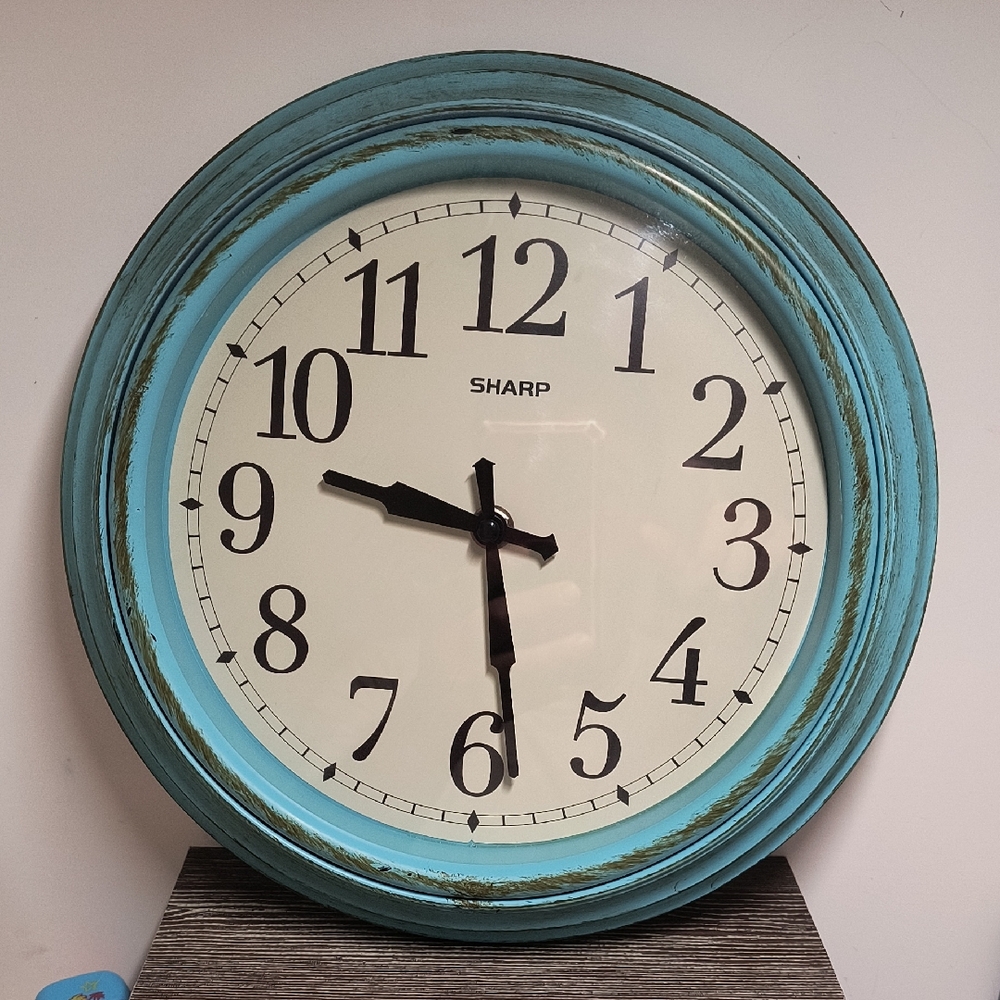 Blue Wall Clock 11 Inches